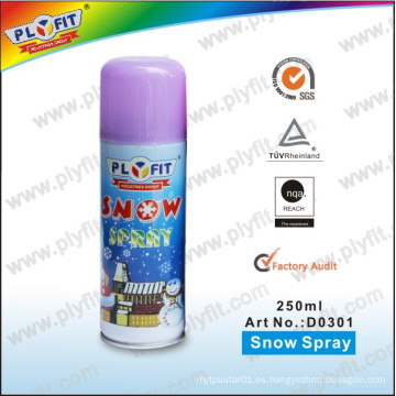 Spray de nieve para fiestas no inflamables